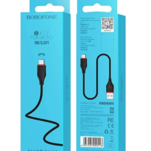 Кабель USB - MicroUSB 1 метр 2,4A  BOROFONE BX17