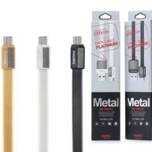 Кабель USB-Micro USB, Remax metal, 1 метр (черный)